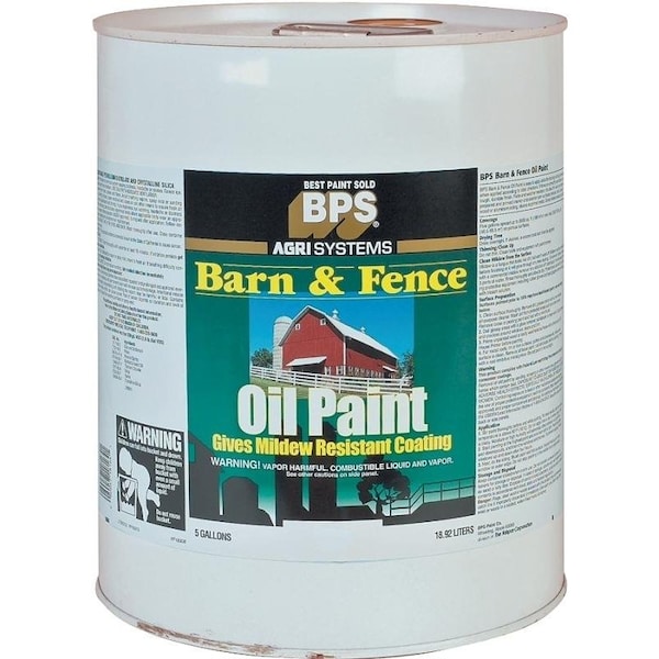 Valspar 018008 Barn and Fence Paint, White, 5 gal Pail 314575 Zoro